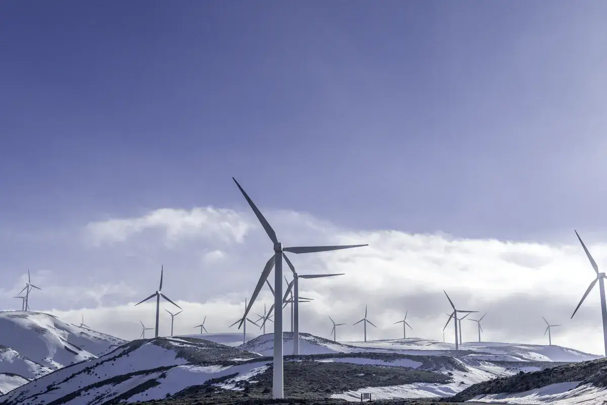 Winterliche Landschaft &ndash; Symbol f&uuml;r Tiefk&uuml;hlkost-Logistik